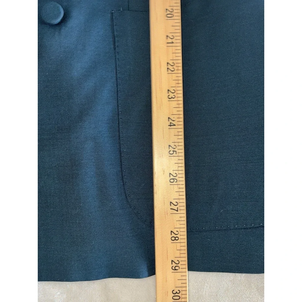 Gucci Uniform‎ Suit Men's 44 Green Wool Mohair Double Breasted *altered, flaw